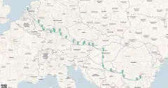 Routenkarte: The Danube in the Enigmatic East with the Main & Rhine