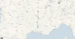 Routenkarte: Französisch Salut: Lyon, Avignon & Châteauneuf-du-Pape