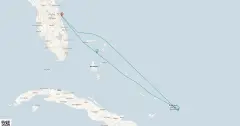 Routenkarte: Perfekter Tag Cococay & Ostkaribik