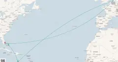 Routenkarte: Kreuzfahrt in der Südlichen Karibik