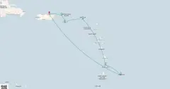 Routenkarte: Kreuzfahrt in der Südlichen Karibik