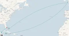 Routenkarte: Kreuzfahrt in der Westlichen Karibik