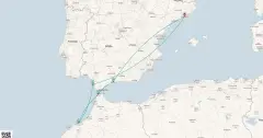 Routenkarte: Spanien & Marokko Kreuzfahrt
