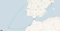 Routenkarte: Spanien, Portugal & Marokko