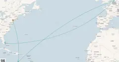 Routenkarte: Cape Liberty nach Ft. Lauderdale