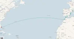 Routenkarte: Spanien & Marokko Transatlantisch