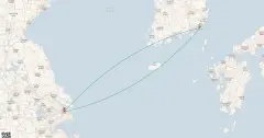 Routenkarte: Busan-Kreuzfahrt