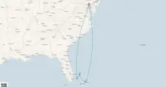 Routenkarte: Bahamas-Kreuzfahrt