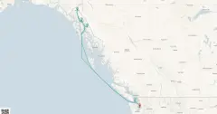 Routenkarte: Alaska Abenteuer Kreuzfahrt
