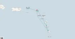 Routenkarte: Karibische Inselträume mit Sea Cloud Cruises (SCII-2709)
