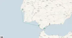 Routenkarte: Entdeckungsreise der Iberischen Küstenjuwelen (SCS-2716)