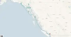 Routenkarte: 7-Tägige Reise Zu den Gletschern und Durch die Alaska Inside Passage