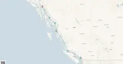 Routenkarte: 7-Tägige Reise Zu den Gletschern Alaskas und Durch die Kanadische Inside Passage