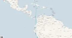 Routenkarte: 12-Tägige Weltkreuzfahrt: vom Panamakanal nach Callao