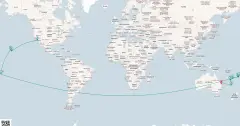 Routenkarte: 27-Tägige Weltkreuzfahrt: South Pacific Explorer & Hawaii