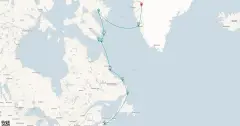 Routenkarte: 14 Tage an der Wilden Labrador-Küste: Missionen, Fjorde & Wildnis