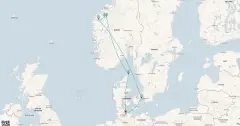 Routenkarte: Norwegens Fjordwelten