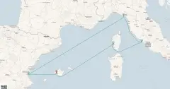 Routenkarte: Faszination Mittelmeer