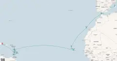 Routenkarte: Transatlantik