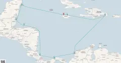 Routenkarte: Best of Mittelamerika