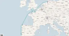 Routenkarte: Westeuropas Vielfalt
