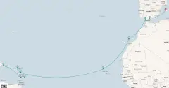 Routenkarte: Transatlantik