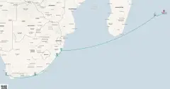 Routenkarte: Südafrika und Inselparadiese