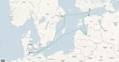 Routenkarte: Metropolen der Ostsee