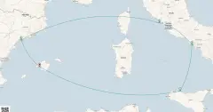 Routenkarte: Italiens Sonnenseiten