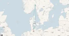 Routenkarte: Oslo entdecken: Entspannung im hohen Norden