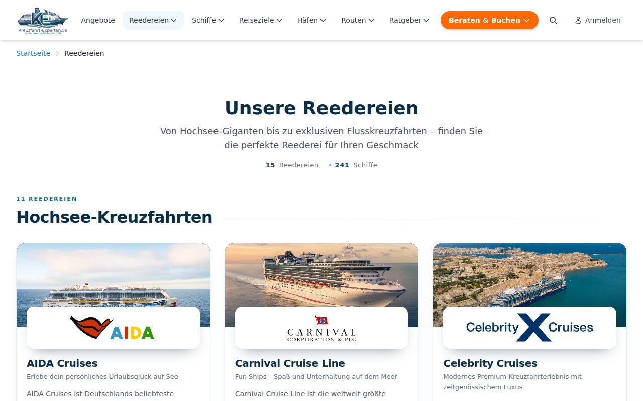 Blick in das Werkzeug Reedereien