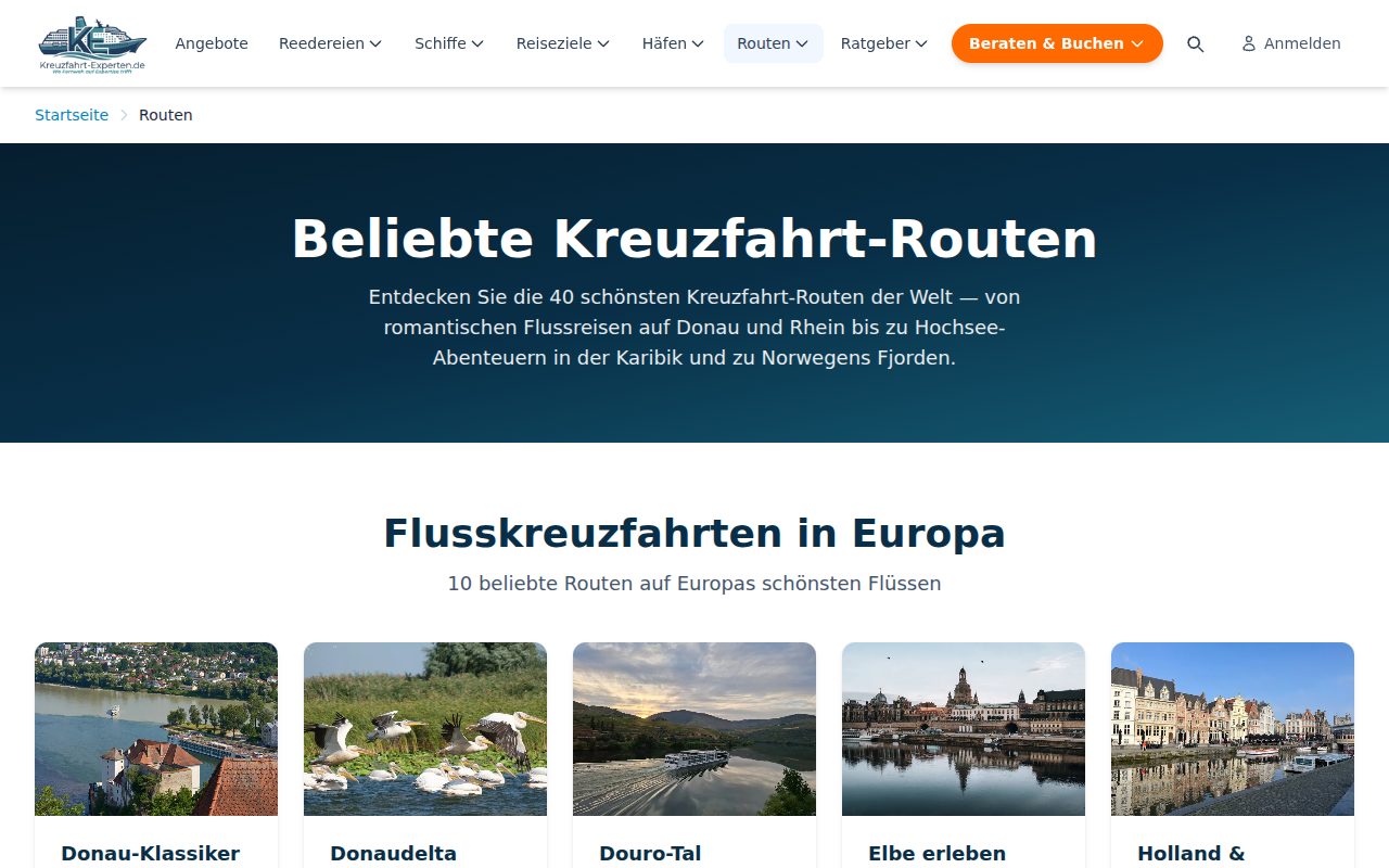 Blick in das Werkzeug Reiserouten