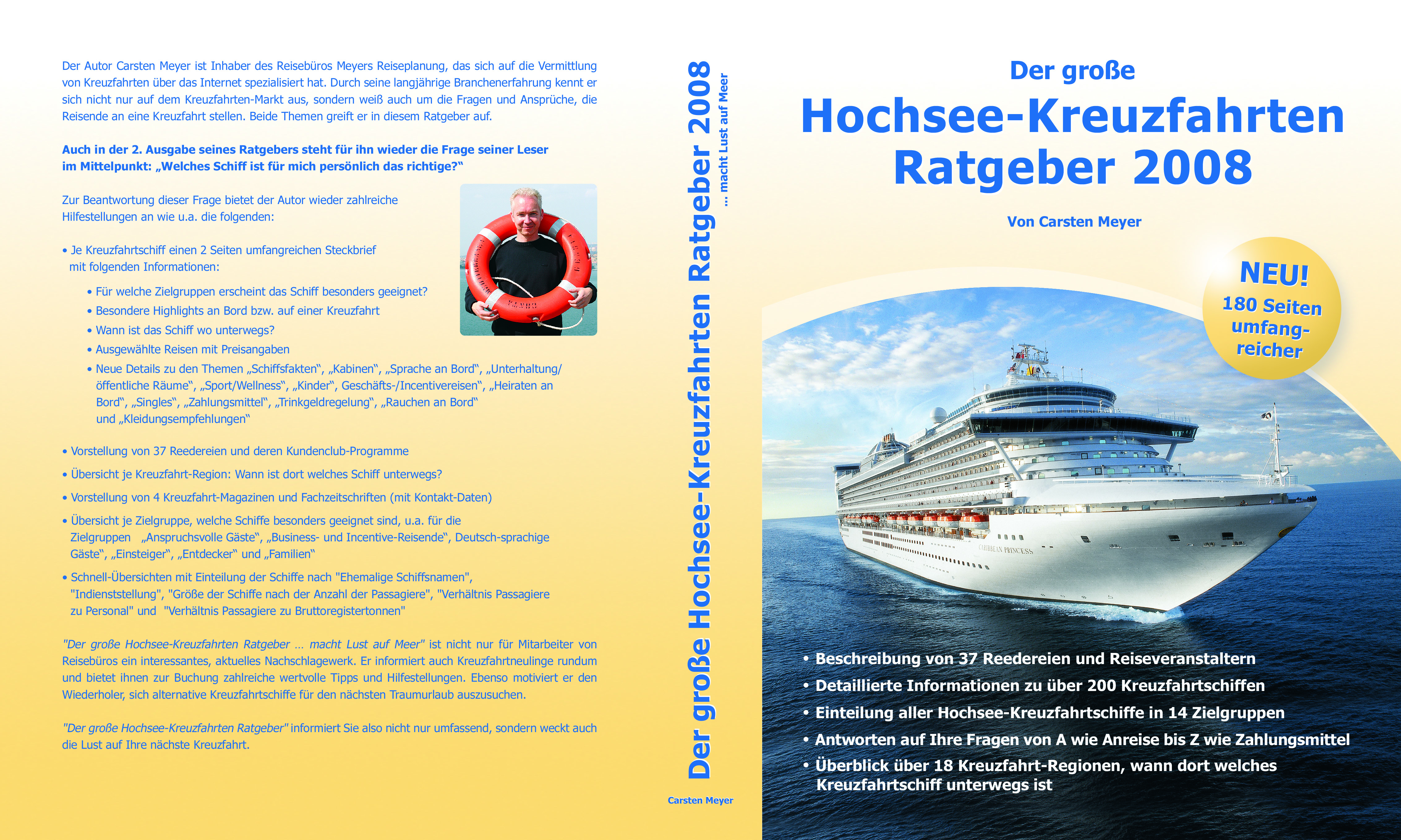 Der große Hochsee-Kreuzfahrten Ratgeber 2008 von Carsten Meyer